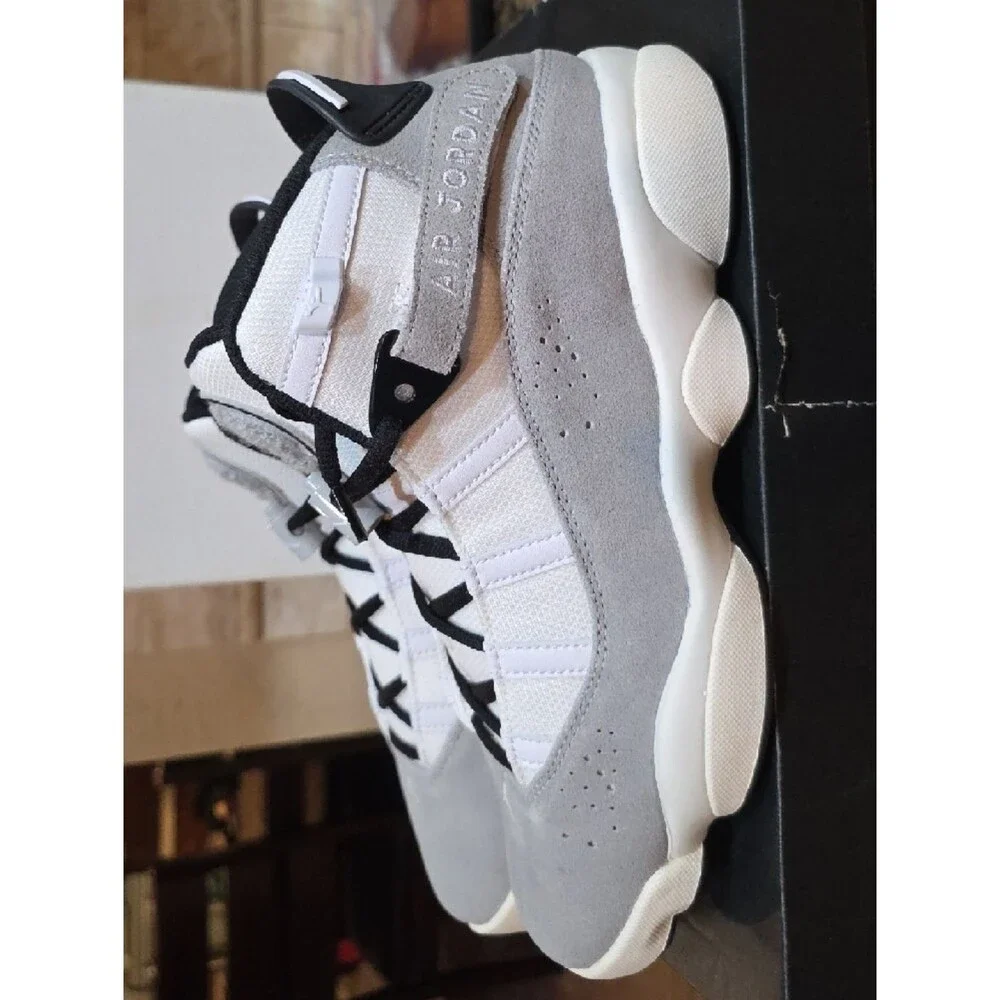 Air Jordan Men’s Sneakers - White & Light Gray Size 8 Brand New